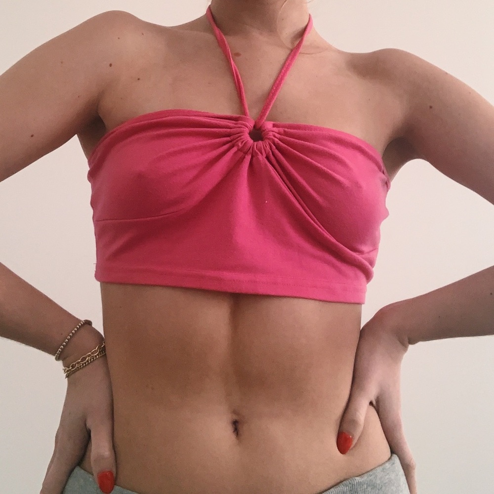 Hot pink tank top